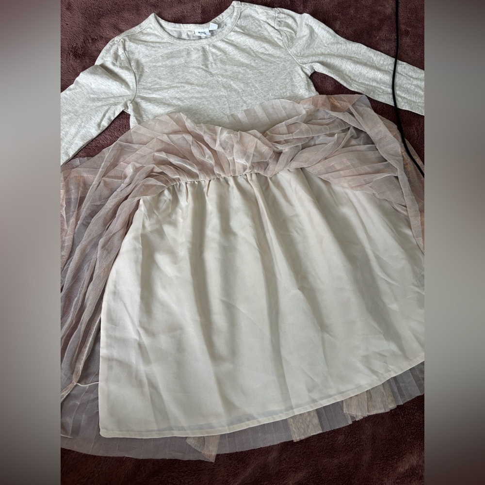 Gap Cream and Tan Kids Dress - Picture 4 of 9